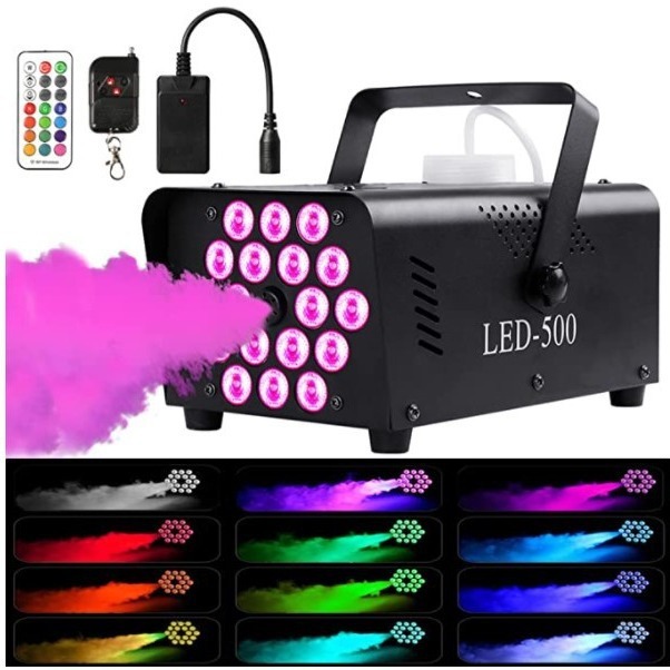 リモコン LED500W ステージスモークマシンハロウィンスモークマシンスプレーマシン 400 ワットスモークマトマイザー|undefined