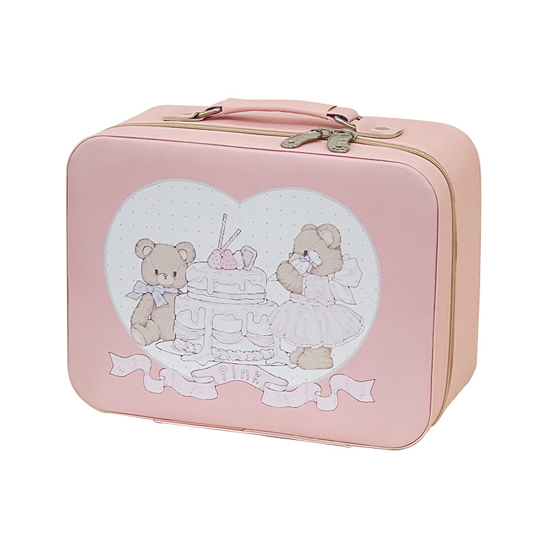 Bolsa de maquillaje de mujer hermosa bolsa de maquillaje caja de maquillaje portátil caja de almacenamiento impermeable de gran capacidad