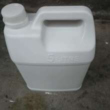 5L白色塑料化工桶油扁罐 5KG食品级长方体型胶桶壶香精桶洗洁剂桶