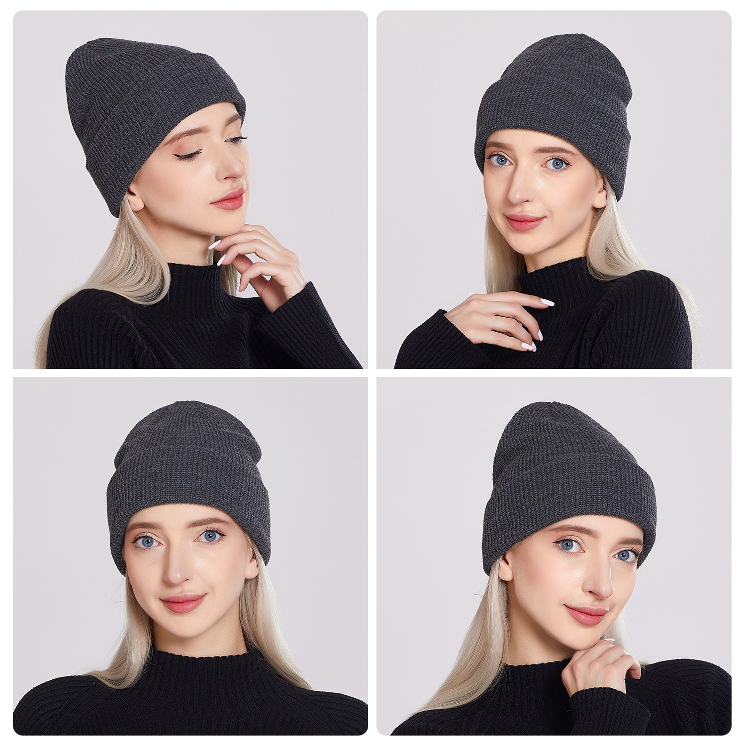 Unisex Commute Solid Color Eaveless Wool Cap display picture 20