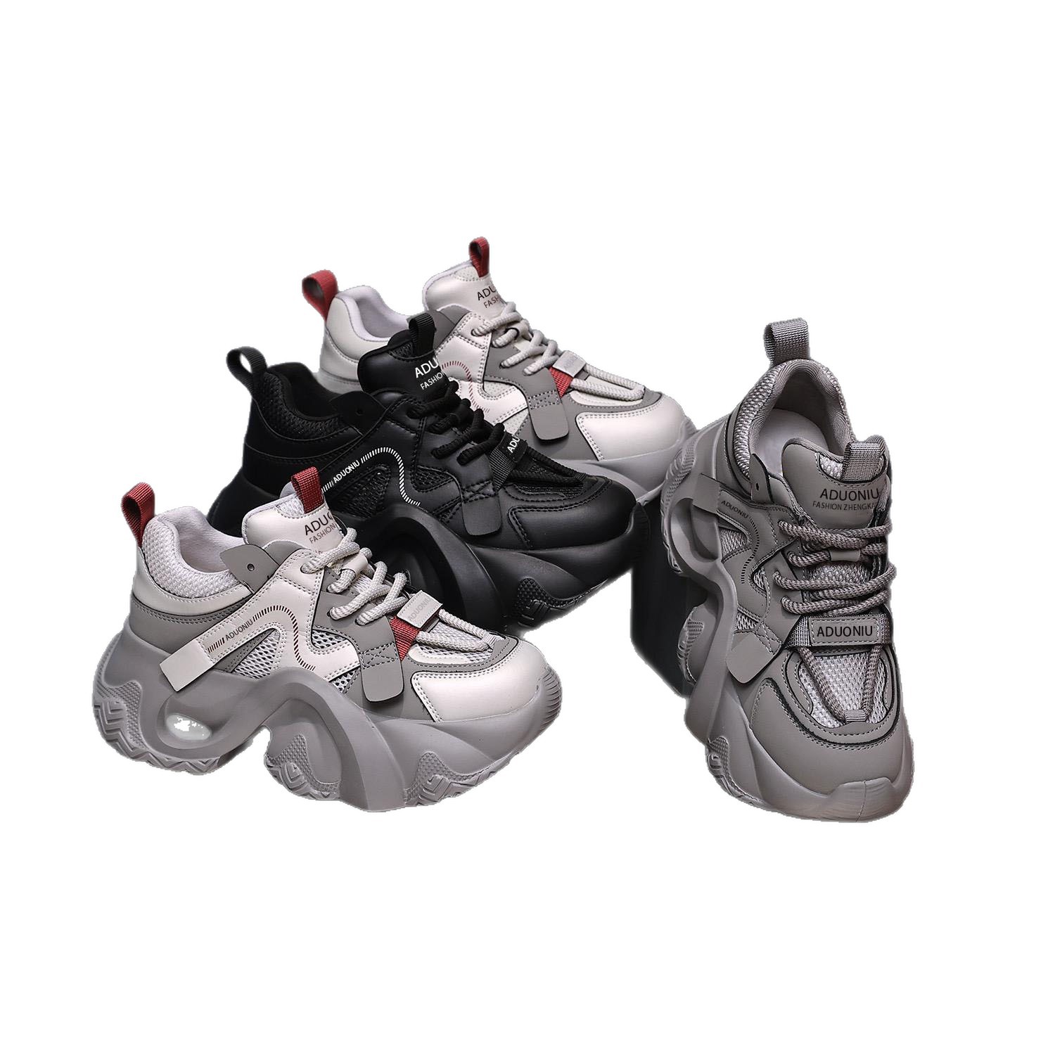Zapatos pop-up para mujeres en 2026 pequeño aumento de altura transpirable universal zapatos pop-up para estudiantes zapatos deportivos de mujer casual