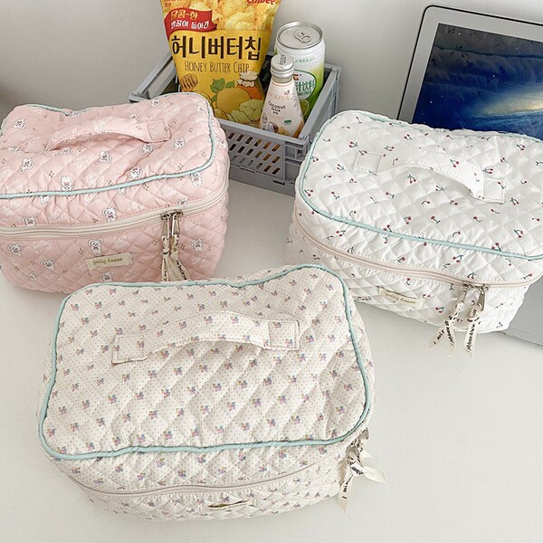 Brand cute capacious handheld organizer bag