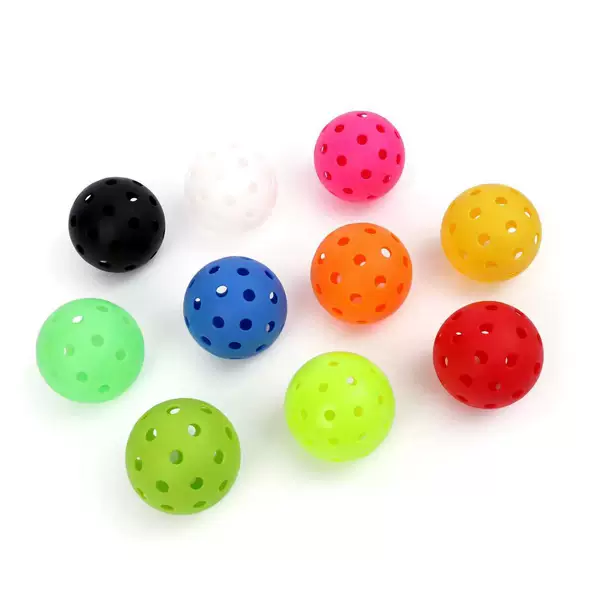 Pickleball 40-Hole 26-Hole 74mm Injection-Molded Tpe High-Elasticity Training Ball Pe Integrated Competition Ball