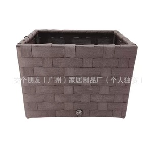 High-end pure woven PE towel storage basket, woven basket, sundry basket handmade basket crafts