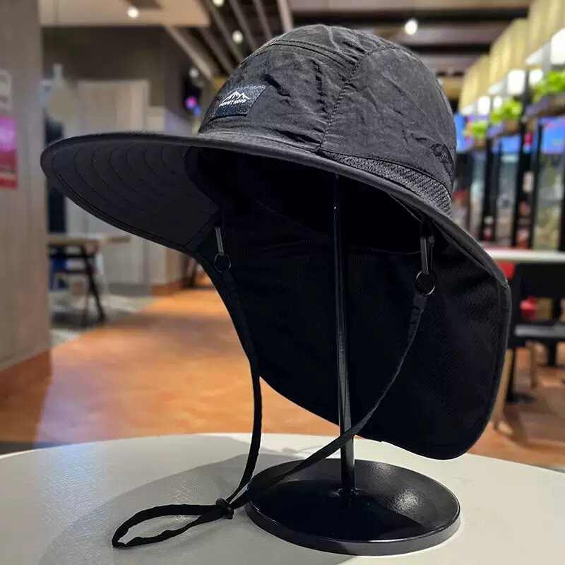人気のアウトドアレトロフィッシャーマンハット、夏のハイキング、釣り、日焼け止めサンハット、登山、ウエスタンサンシェードカウボーイハット|undefined