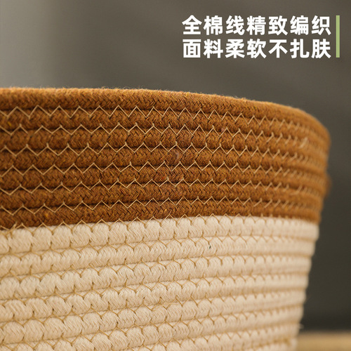 Round rattan cat nest, hand-woven Japanese rattan nest and cattail pet nest, round mat kennel, dog kennel wholesale cross-border