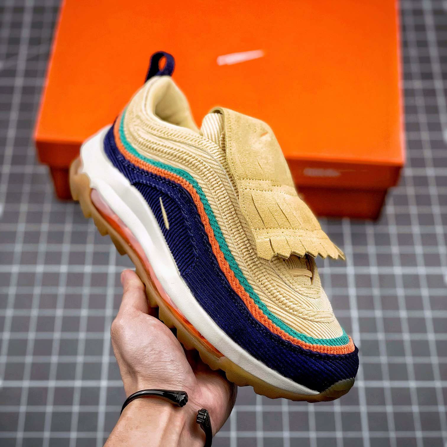 Cross-Border Air Max97 Full-Length Air Cushion Running Shoes Nrg Retro Sports Shoes Golf Men's and Women's Bullet Casual Shoes