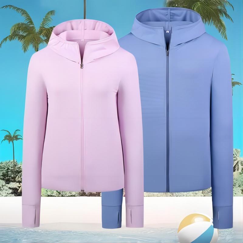 Summer outdoor sun protection clothing thin ice silk breathable anti-UV long-sleeved jacket outdoor skin sun protection clothing men's fashion
