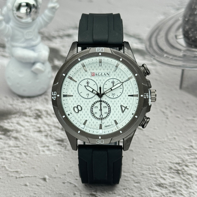 クロスボーダー外国貿易新型ファッションファッション男性腕時計学生レジャースポーツシリコンテープ大文字板石英時計男