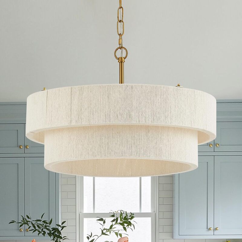 Hand-woven cotton thread chandelier in bohemian style suitable for living room, dining room, bedroom, exclusively supplied by manufacturer for cross-border trade