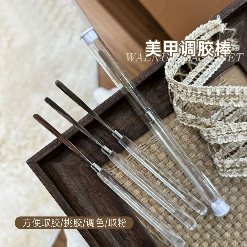Japanese Acrylic Glue Glitter Nail Polish Glue Color Tone Glue Tone Glue Stick Mixing Stick Special Tool for Nail Art Shop