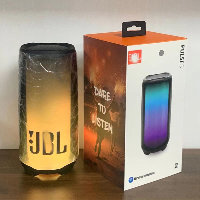 Cross-border hot new PULSE5 Bluetooth speaker subwoofer desktop pulsating 5 five generations of music full-screen colorful lights