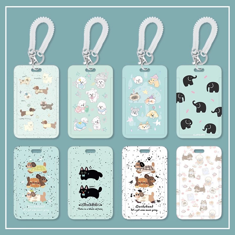 Mint Green Card Holder Student Meal Card Campus Bus Subway Access Card Id Protection Cover Badge Hard Shell Personalized for Women Mint Green Card Holder Student Meal Card Campus Bus Subway Access Card Id Protection Cover Badge Hard Shell Personalized for Women