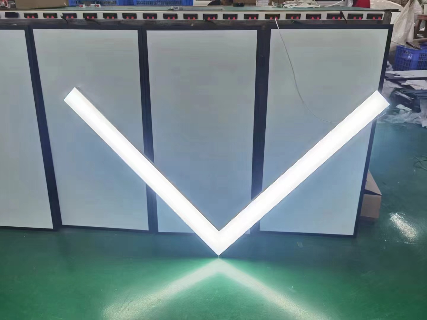 [단면 발광/두꺼운 알루미늄] 화살표 램프