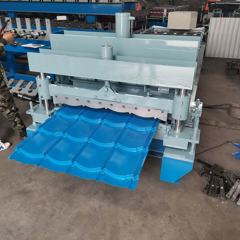 彩钢压瓦机全自动数控v800型琉璃瓦机齿轮传动高速辊压成型机