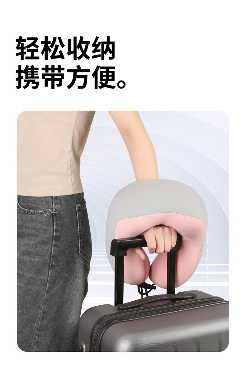 Car Headrest U-Shaped Pillow Travel Neck Pillow Airplane Pillow Portable Car Neck Pillow Factory Direct Sale