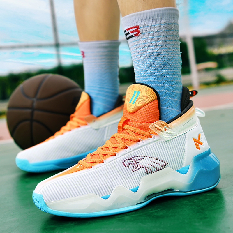 2025 nuevos zapatos de baloncesto de combate real antideslizantes y resistentes al desgaste para jóvenes hombres y mujeres, zapatos deportivos transpirables para estudiantes de moda