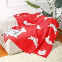 沙发毯北欧风流苏毛毯针织毯子办公室空调午休毯毛线盖毯沙发毯