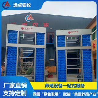 H型框架蛋鸭养殖设备 甘肃兰州四列五层叠热浸锌笼网 自动捡蛋机