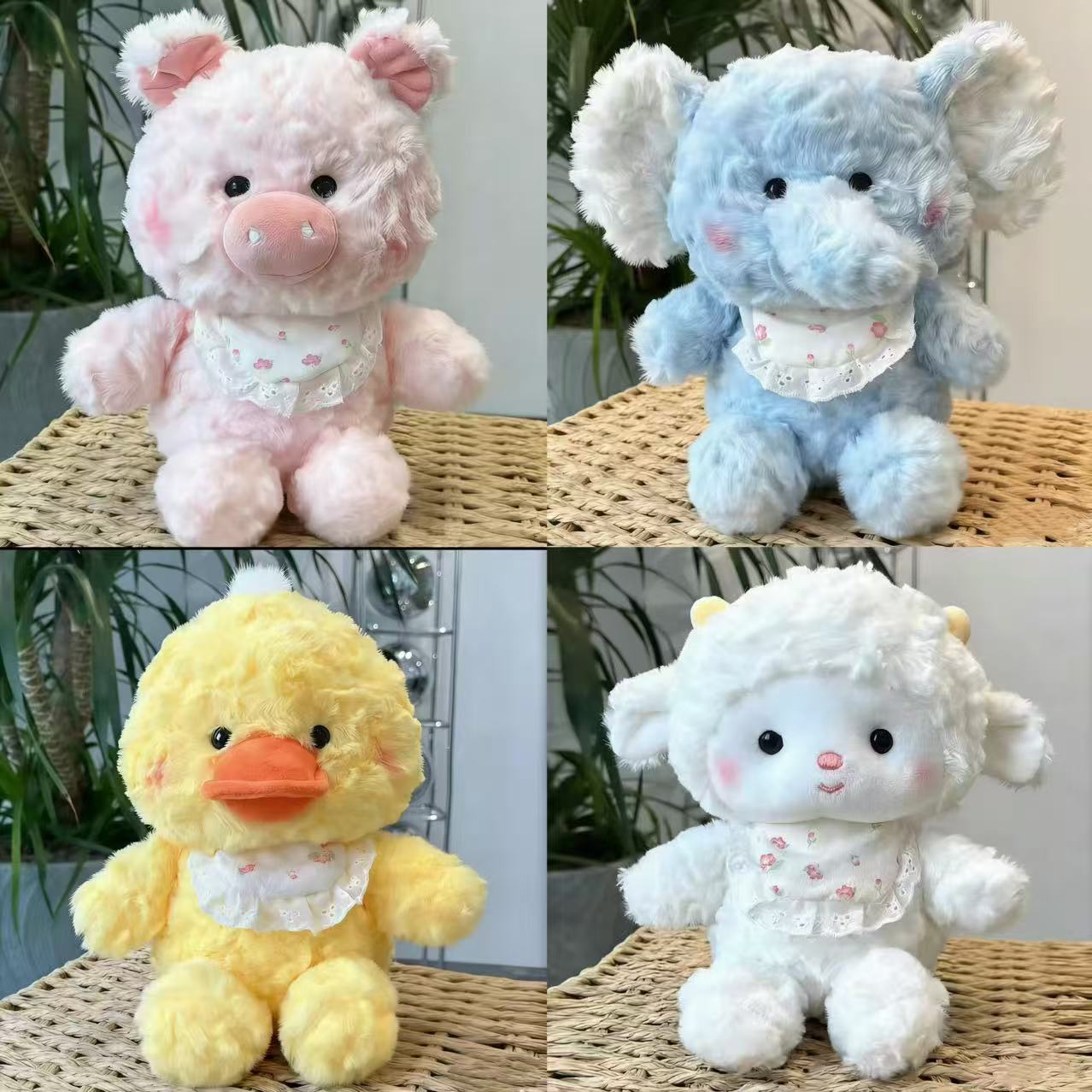 婚庆抛洒布娃娃毛绒玩具公仔8寸抓机娃娃儿童安抚玩偶活动小礼品