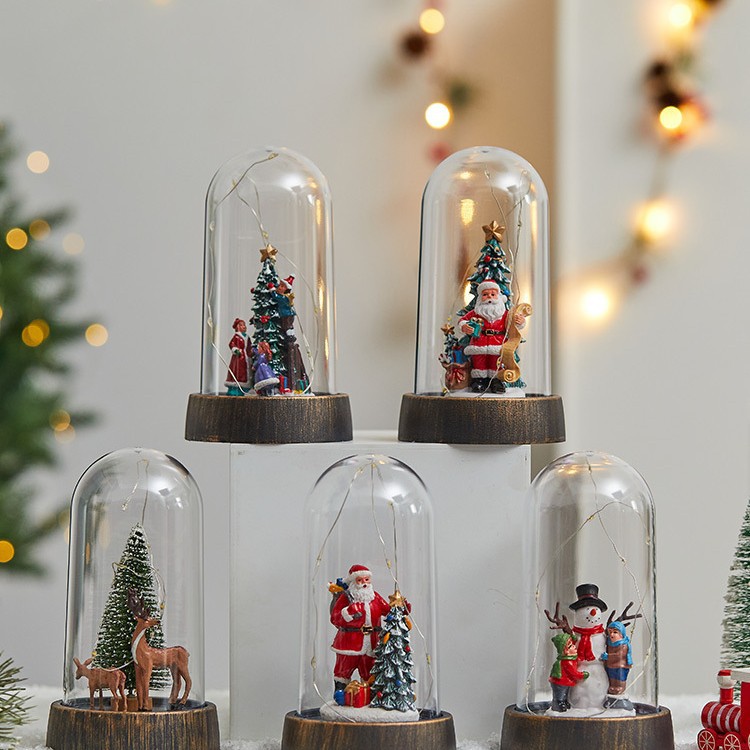 Christmas Snowman & Santa Night Light – Cute LED Tabletop Decor For Holiday Home, Gift, Or Festive Atmosphere (6 Styles)_voghion.com