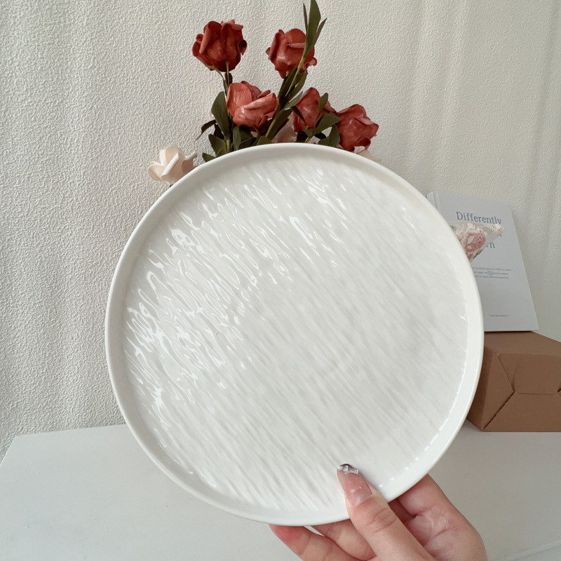 Plato plano de piedra