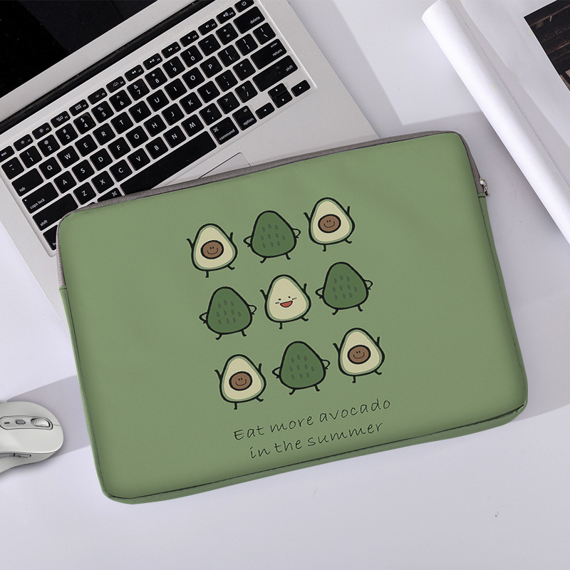 Cross-border new cute cute avocado computer bag computer accessories soft laptop bag computer soft case