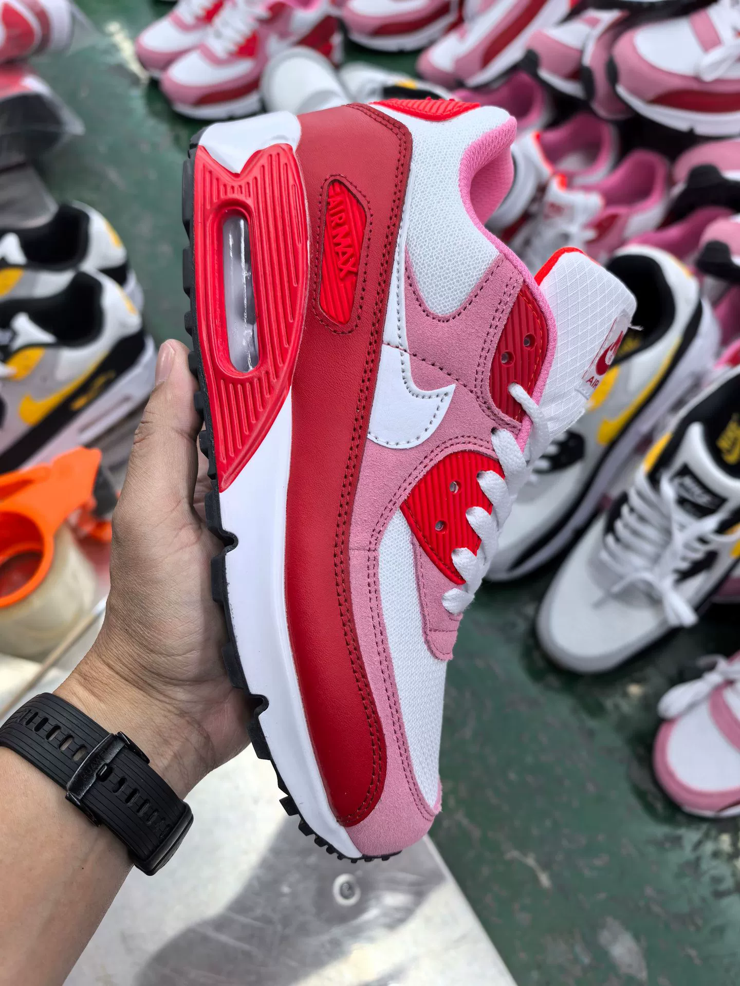 Кросс-граничная внешнеторговая Путянь обувь Air Max90 воздушная подушка сетчатые повседневные спортивные кроссовки европейский стиль высокий уровень спортивной обуви