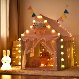 Game House Small House Castle Princess House Sleeping Play House Toy Mosquito Net Birthday Gift Tent Kidsren's Indoor