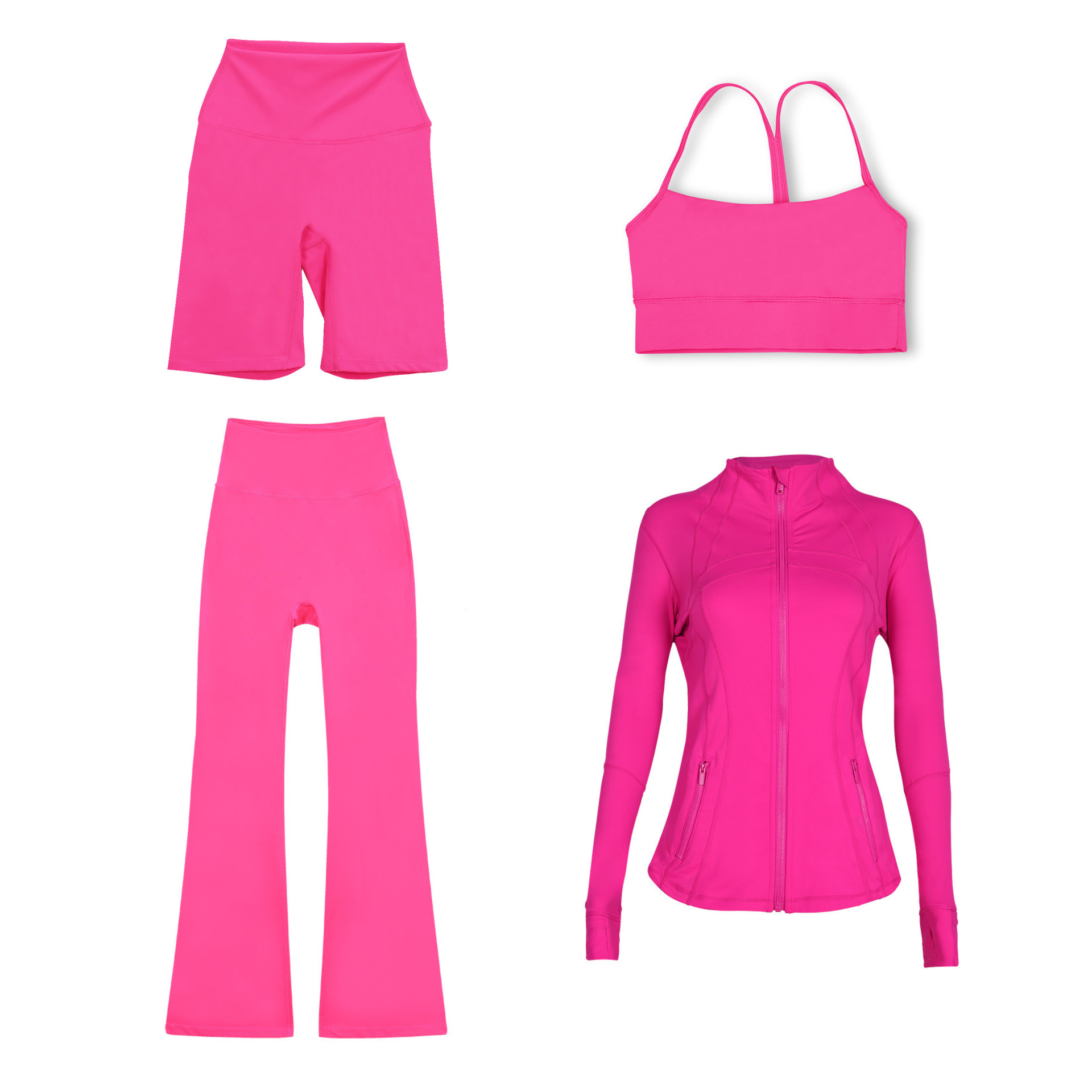 Dames sportjas en flare broek active set vierdelig_voghion.com
