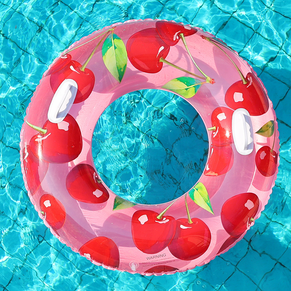 Transfronterizos ampliados con mango de barco de anclaje arco iris anillo de natación para adultos anillo de natación infláble arco iris de gran tamaño para hombres y mujeres