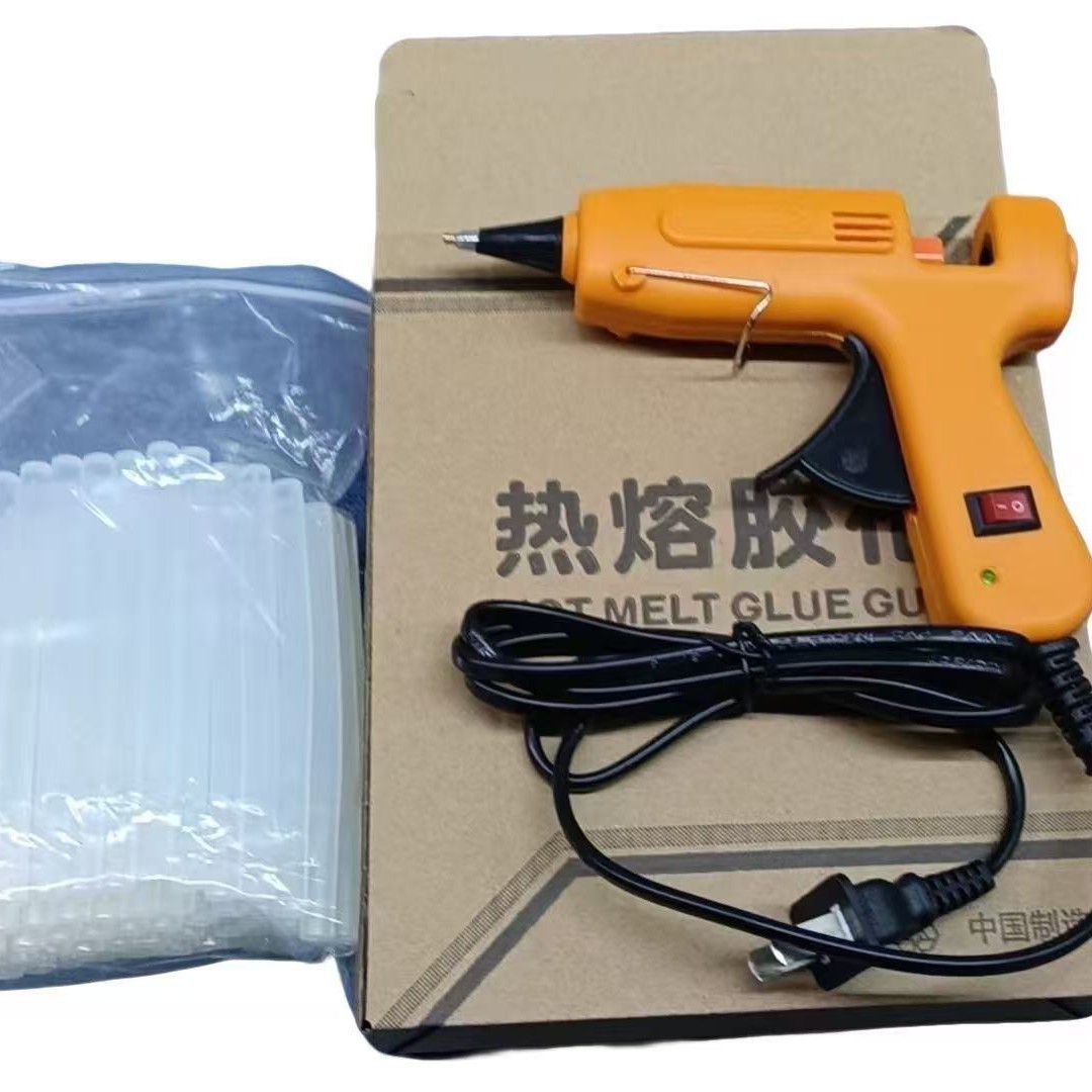 40W pistola de pegamento de boquilla fina con varilla de 1.5mm pistola de pegamento de calibre pequeño pistola de pegamento de fusión en caliente a prueba de goteo manual