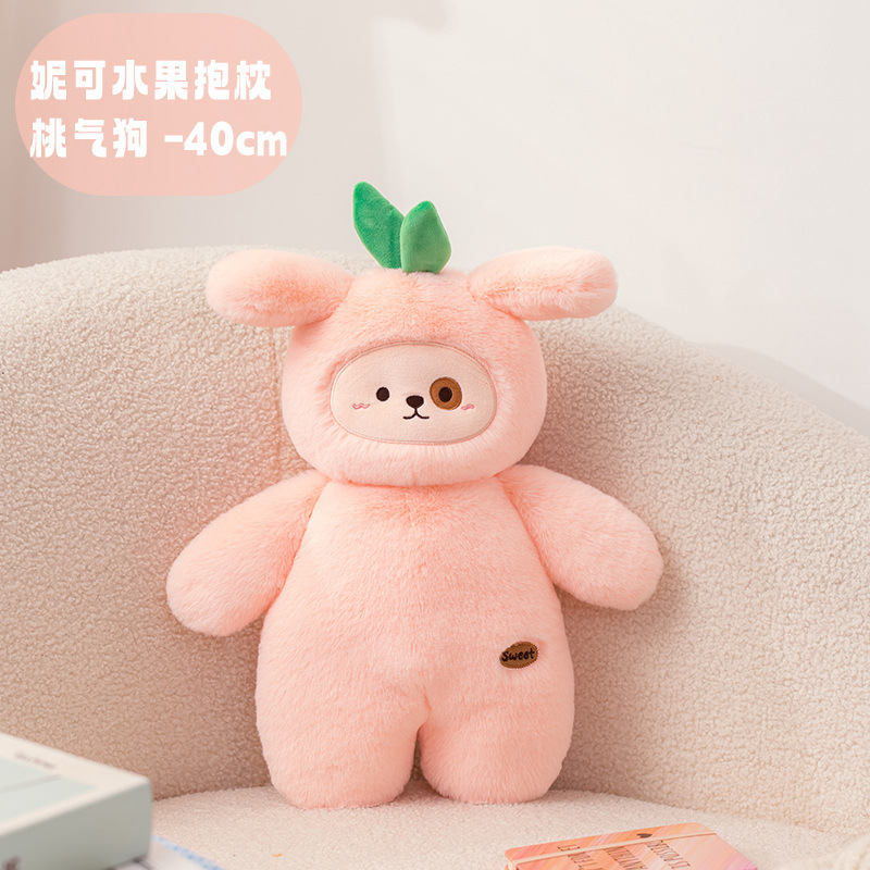 Caricatura encantadora almohada de fruta muñeca muñeca mu