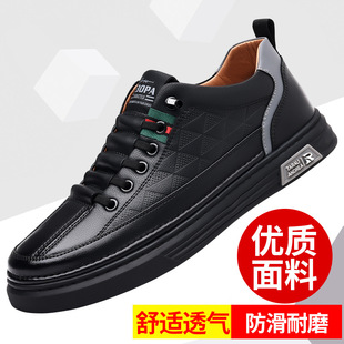 Autumn and Winter new men's casual leather shoes fashionable all-match driving shoes soft soft panel Shoes Factory home wholesale delivery