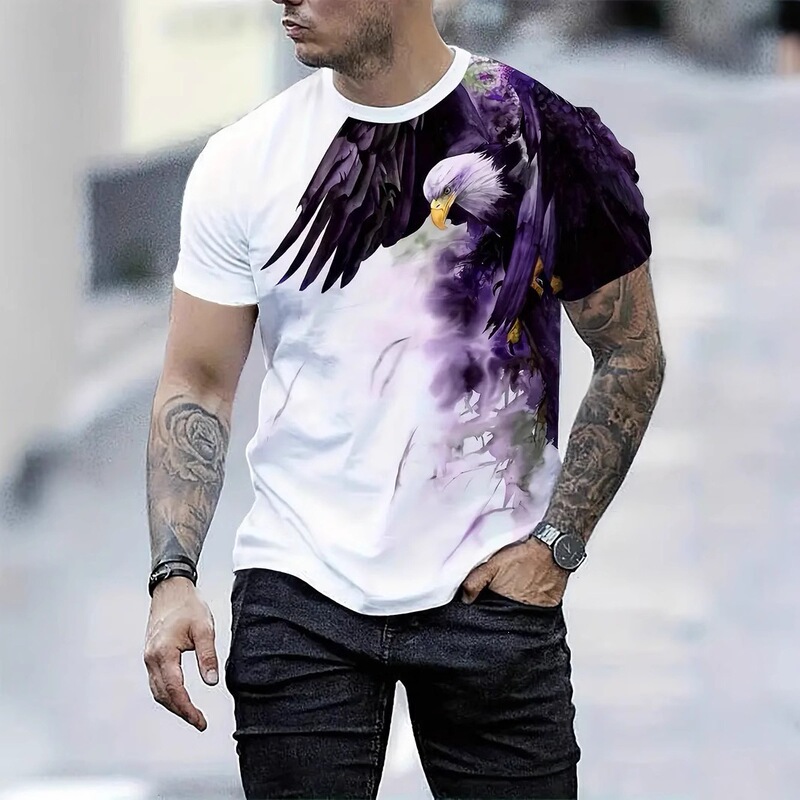 Cross-Border Foreign Trade 3D Printed American Flag T-Shirt Fashion Streetwear Men's Digital Print T-Shirt Source Manufacturer Men's Clothing Cross-Border Foreign Trade 3D Printed American Flag T-Shirt Fashion Streetwear Men's Digital Print T-Shirt Source Manufacturer Men's Clothing