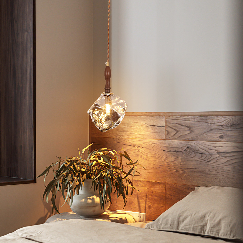 Luces de pasillo, lámparas de pasillo, escaleras modernas y minimalistas para comedor, vestíbulo de entrada, luces de balcón, lámpara de cristal con forma de cubo de hielo 271