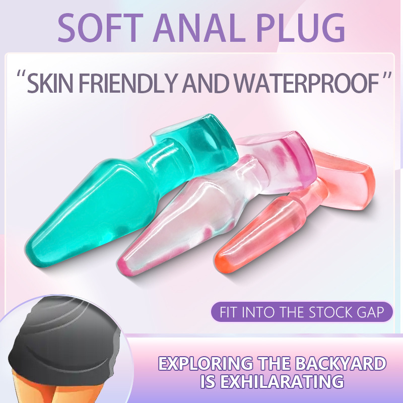 Silicone Anal Plug Set, Unisex Adult Anal Expansion Toy, Portable — detail image 2