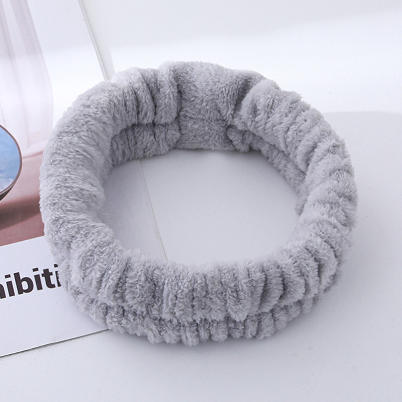 기계 재봉 머리띠-회색 (싱글)(6*19cm 29g)