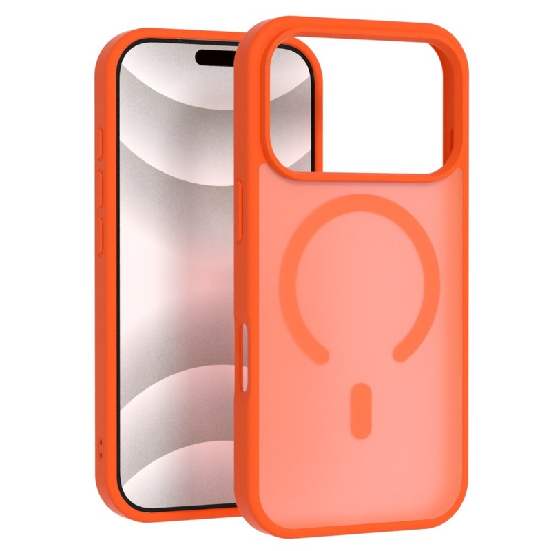 亚马逊适用苹果16Pro手机壳 iPhone17肤感磁吸壳防摔保护套银盾|undefined