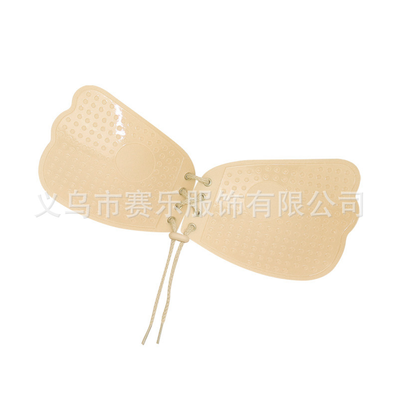 Suministro directo de fábrica Lala diosa alas ropa interior invisible cordón inalámbrico silicona invisible pecho pegatinas sujetador