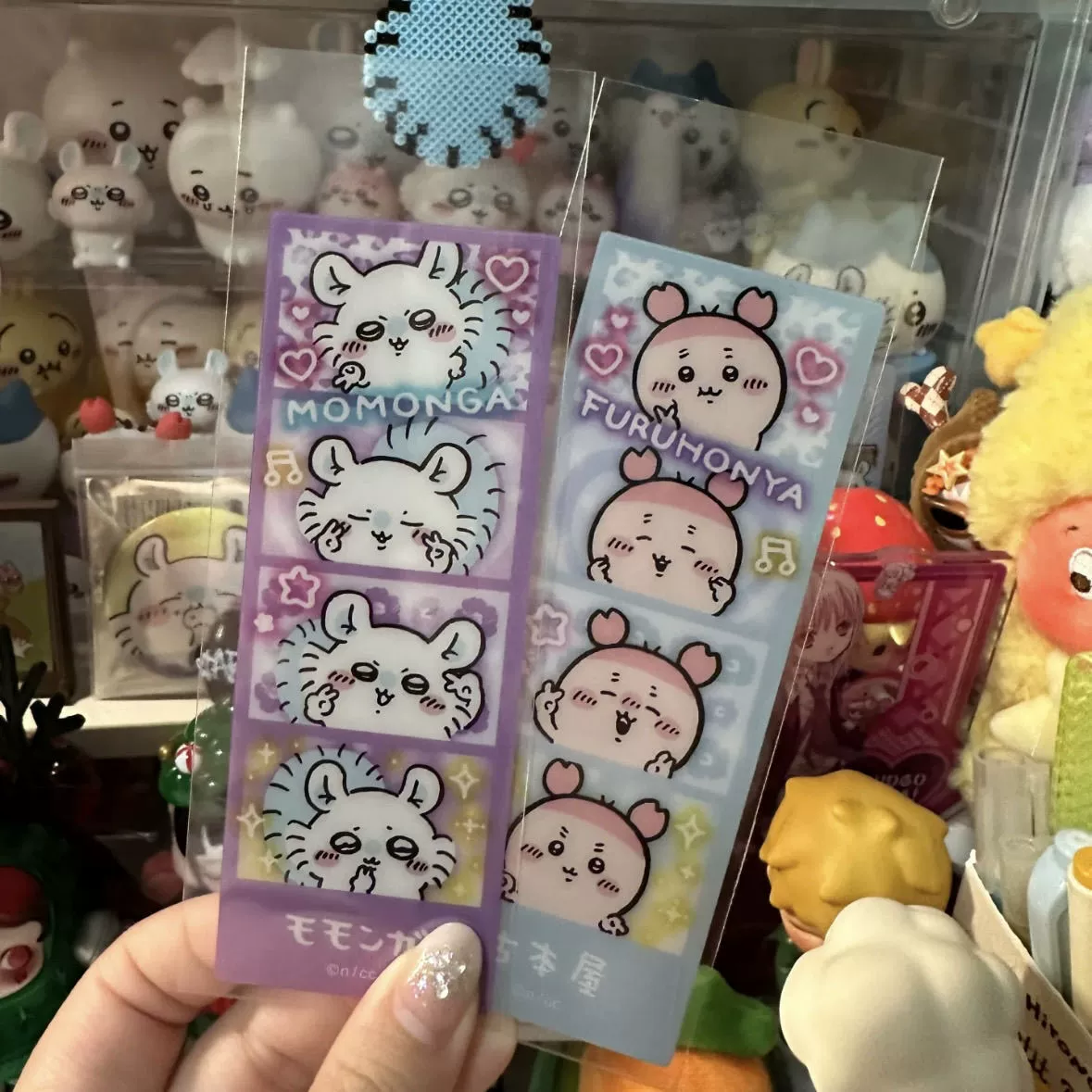 Жийкaва Life Четверть Bookmark Очаровательный Usachi Xiaoba Jiy PVC Прозрачная карта Фото артефакт