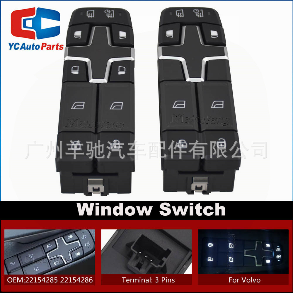 22154285 22154286 Interruptor maestro de elevación de vidrio para camiones FH de Volvo Trucks