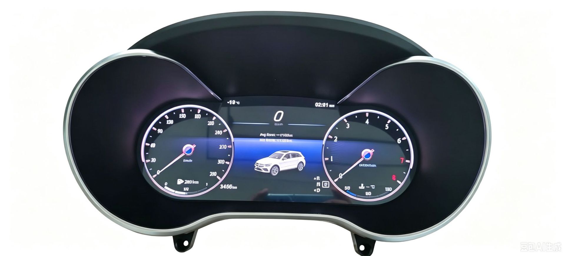 Suitable for Mercedes-Benz Glc/C-Class W205/Ntg5.0 Upgrade to Full Lcd Instrument Panel, Plug and Play, Non-Destructive Connection