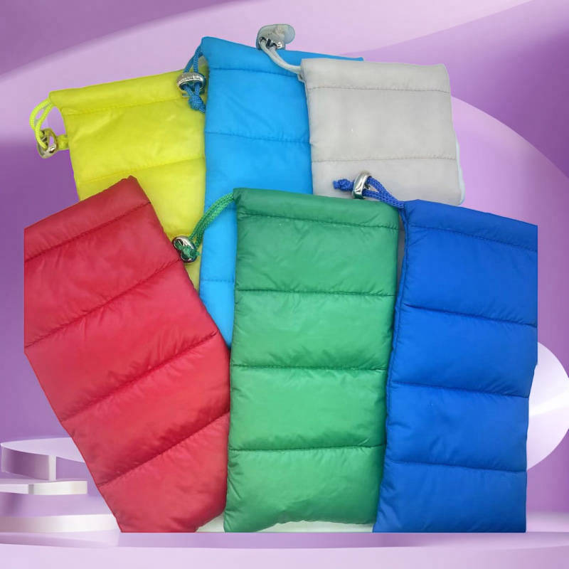 Export down Cotton Glasses Storage Bag Drawstring Drawstring Glasses Bag Myopia Glasses Glasses Mobile Phone Thermal Bag