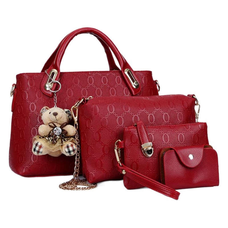 2024 Spring Cross-Border Hot Selling Women's Tote Bag High-End Pu Bag Large Capacity Women's Bag Setbag
