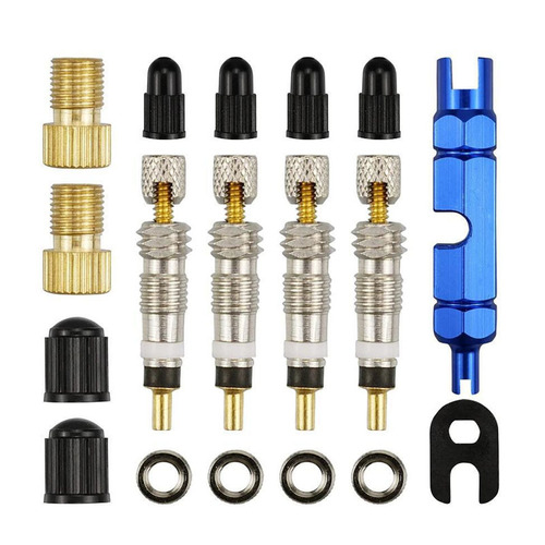 French valve core set Bicycle American French wrench French mouth converter Mountain bike repair tools