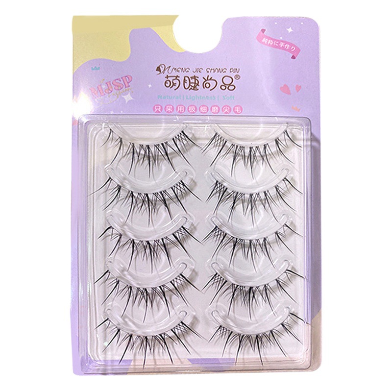 Meng pestañas producto aire sentido Sun Flower Fairy pestañas falsas natural aire sentido transparente tallo fino pestañas falsas M08