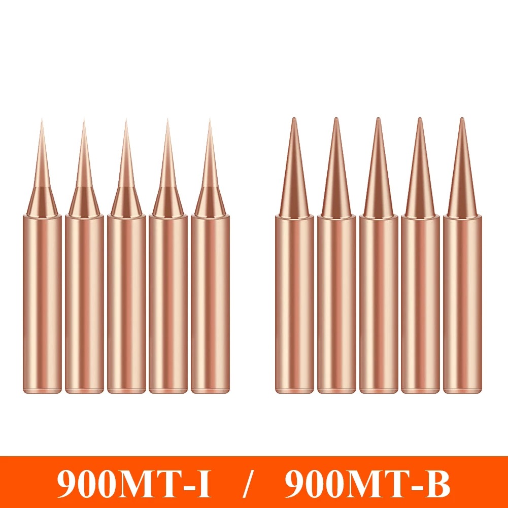 Factory wholesale 900MM series 936 pure copper soldering iron tip 5-piece set internal heating electric welding nozzle soldering bit