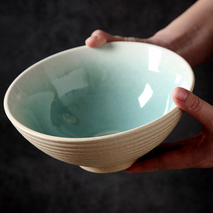 Japanese big ceramic soup bowl for home use for commercial use