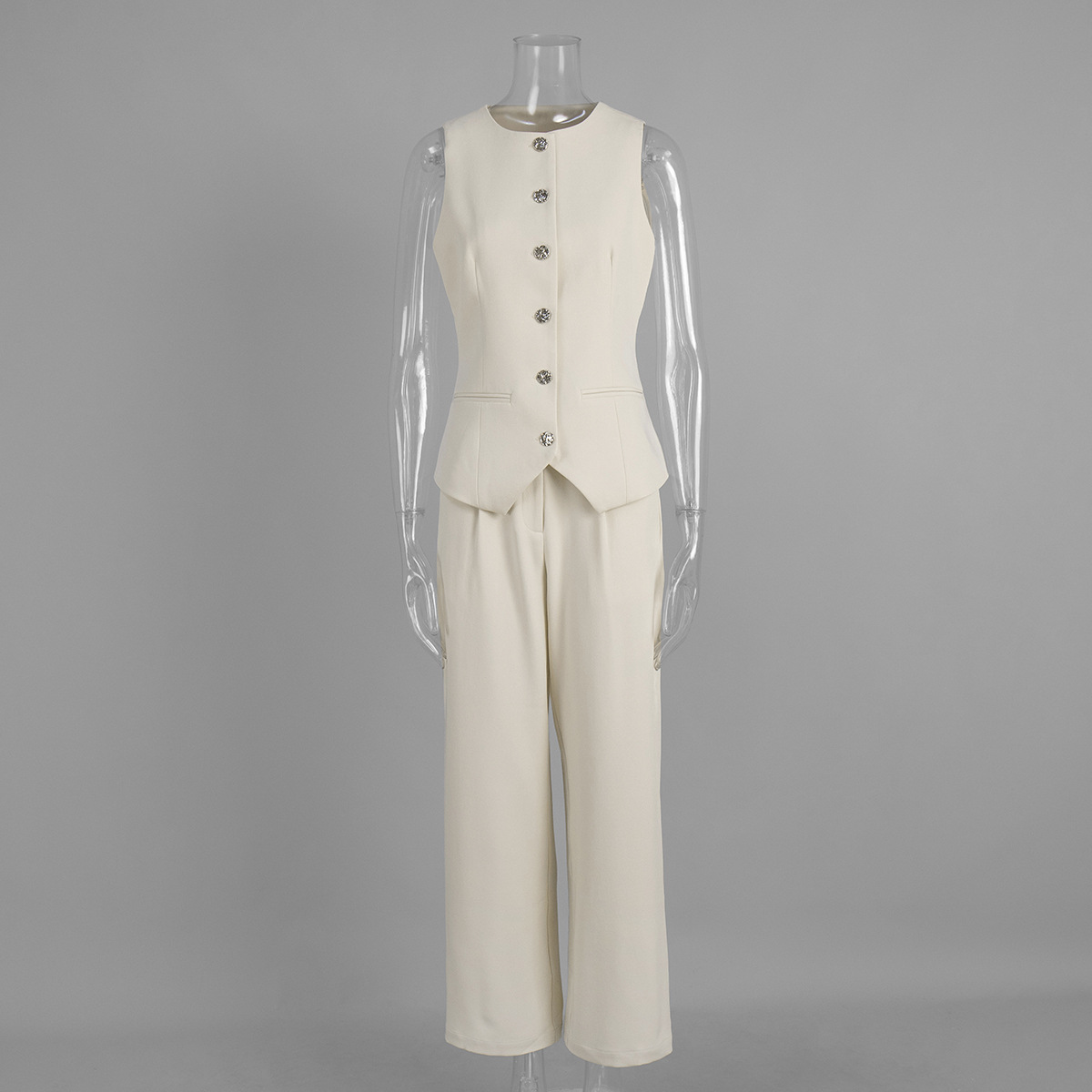 Elegant Women's Pant Suit Set For Summer Commuter Style_voghion.com